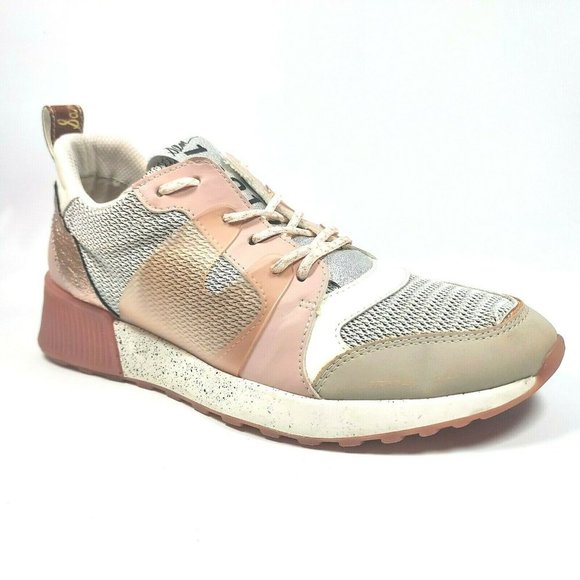 Sam Edelman Darsie Jogger Womens 9.5M Low Top Platform Chunky Sneakers Rose - Picture 3 of 11